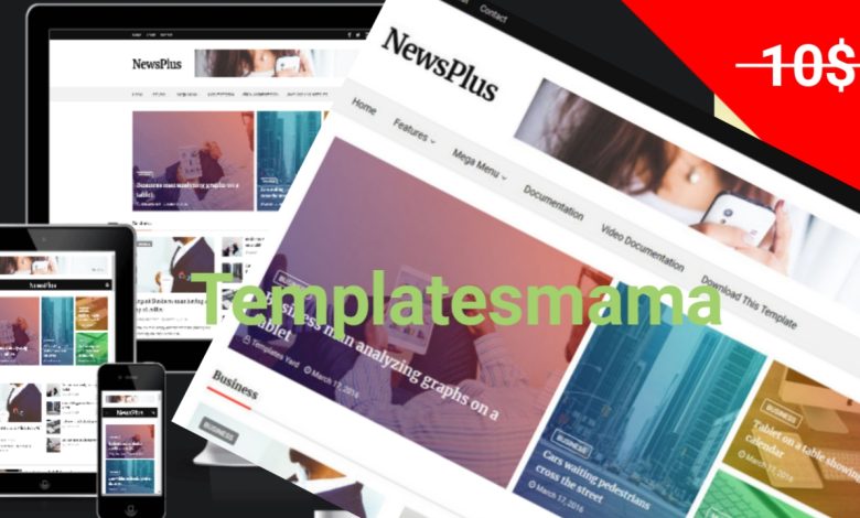 Newsplus Premium Blogger Template Free Download